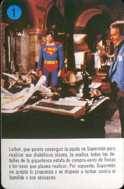 SUPERMAN EL FILM EN NAIPES DE HERACLIO FOURNIER