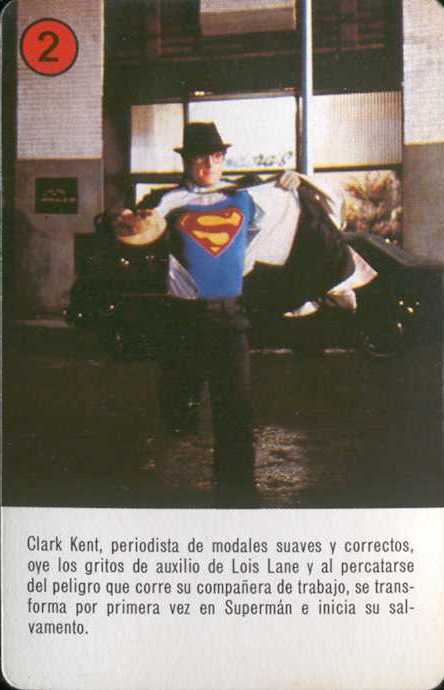 SUPERMAN EL FILM EN NAIPES DE HERACLIO FOURNIER