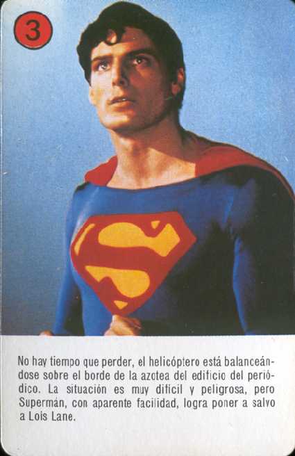 SUPERMAN EL FILM EN NAIPES DE HERACLIO FOURNIER