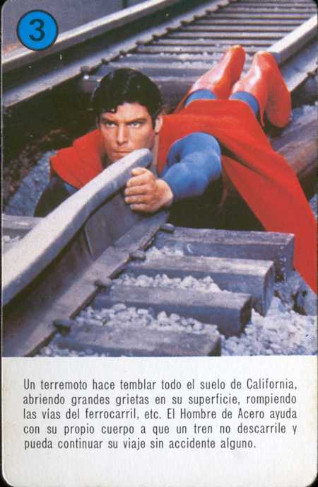 SUPERMAN EL FILM EN NAIPES DE HERACLIO FOURNIER