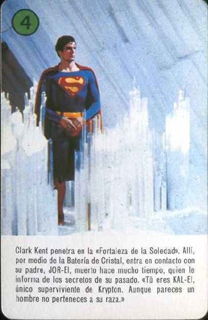 SUPERMAN EL FILM EN NAIPES DE HERACLIO FOURNIER