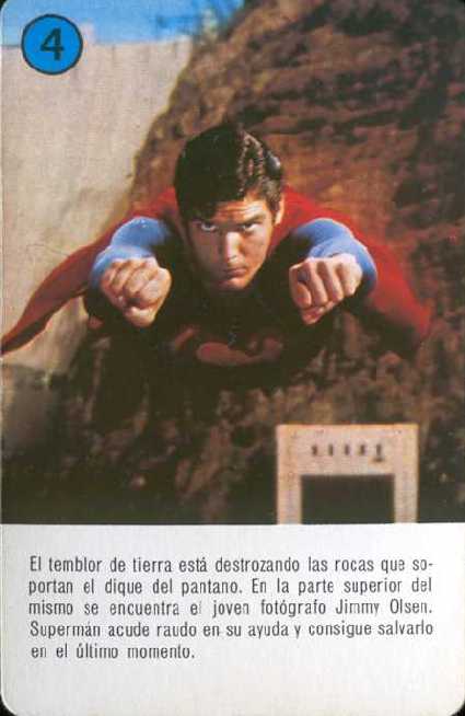 SUPERMAN EL FILM EN NAIPES DE HERACLIO FOURNIER