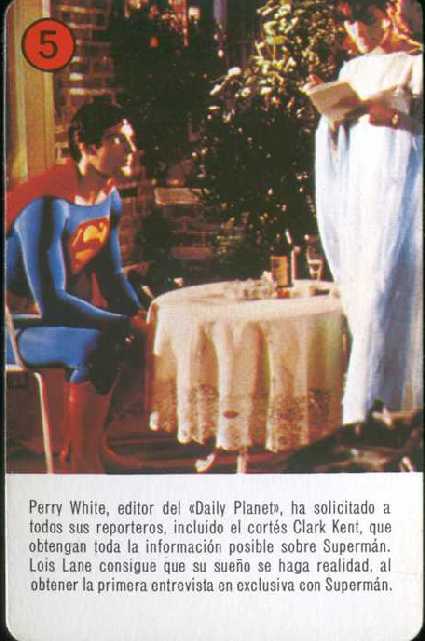 SUPERMAN EL FILM EN NAIPES DE HERACLIO FOURNIER