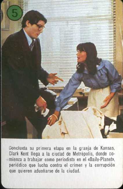 SUPERMAN EL FILM EN NAIPES DE HERACLIO FOURNIER